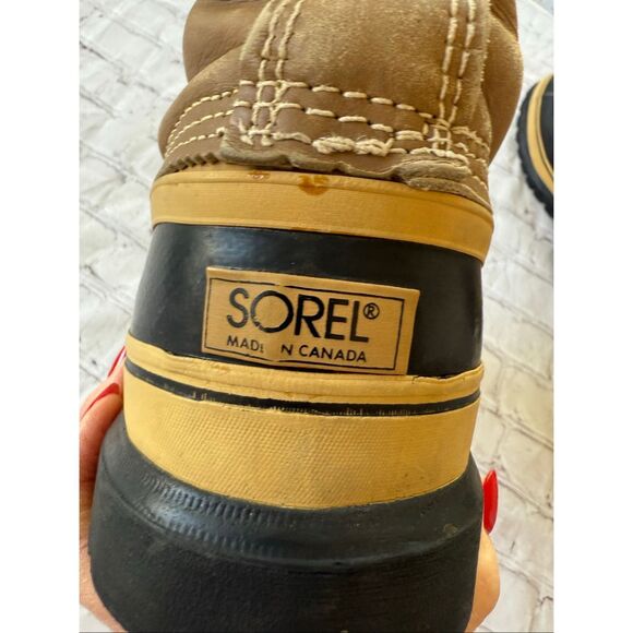 Sorel Men's Size 13 Caribou Winter Snow Boots Tan Black Warm Waterproof Outdoor - Picture 15 of 15